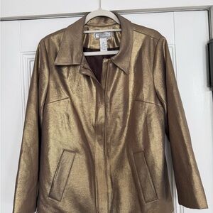 Gold Metallic Women's Jacket